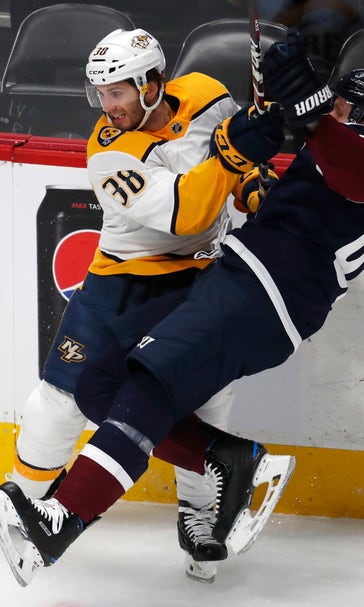 Sissons nets hat trick to lead Predators past Avalanche 4-1